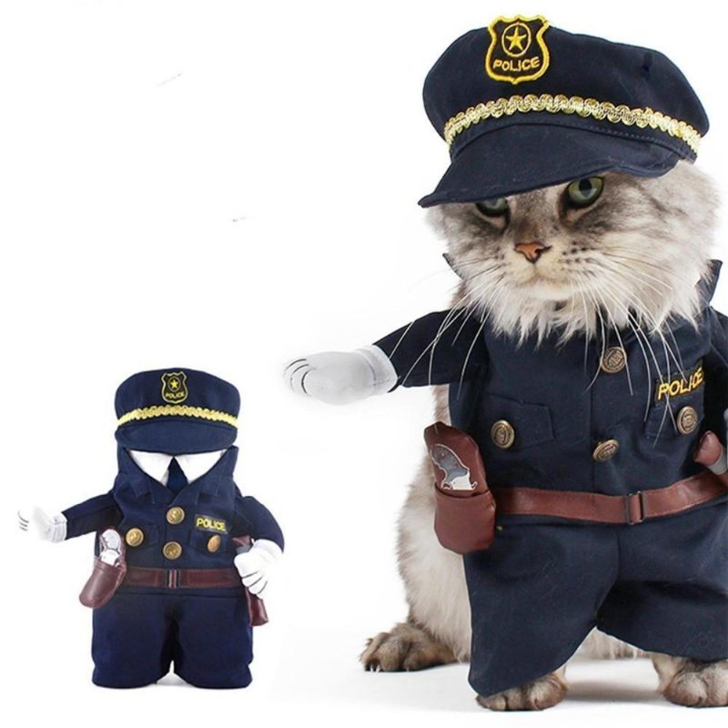 Vêtements De Costume De Chat De Conception De Style Policier